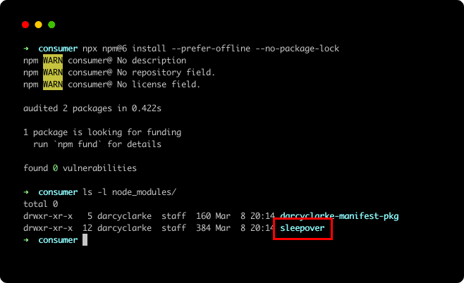 npm-6-terminal-saving-deps